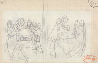Una madre e bambini - Due studi da George Romney